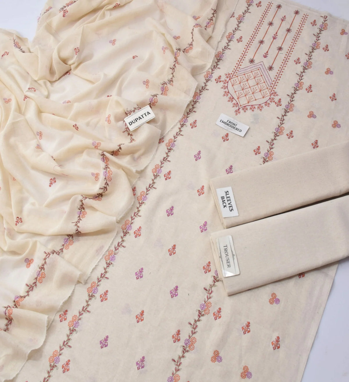 Bareeze Karandi Khaddar Embroidered 3-Piece Un-Stiched