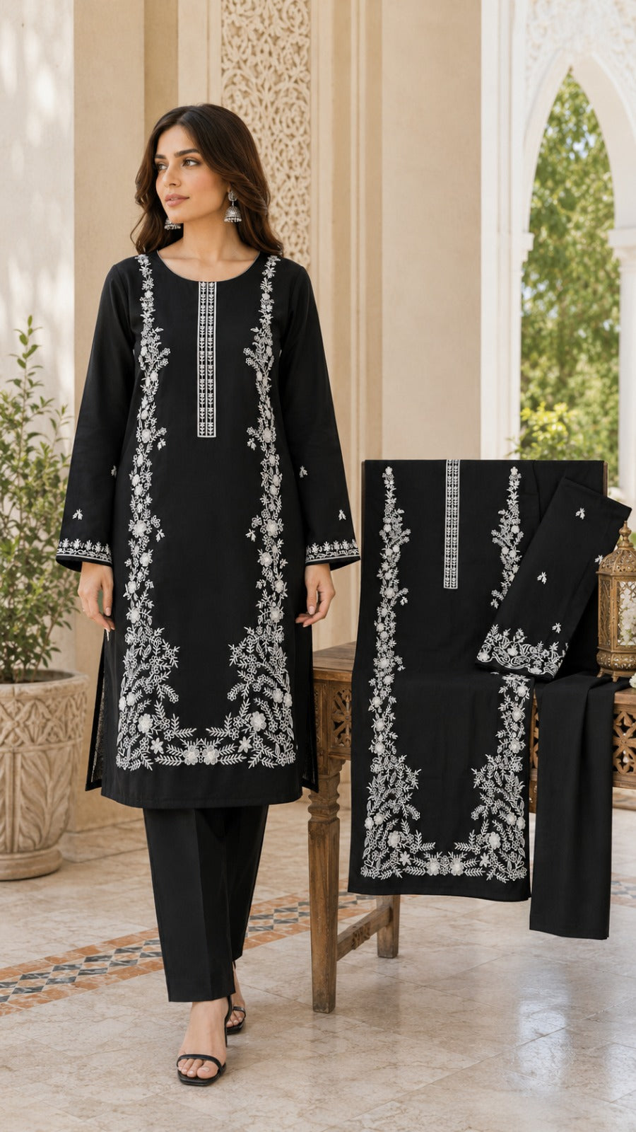 Luxury Lawn Embroidered 2PC