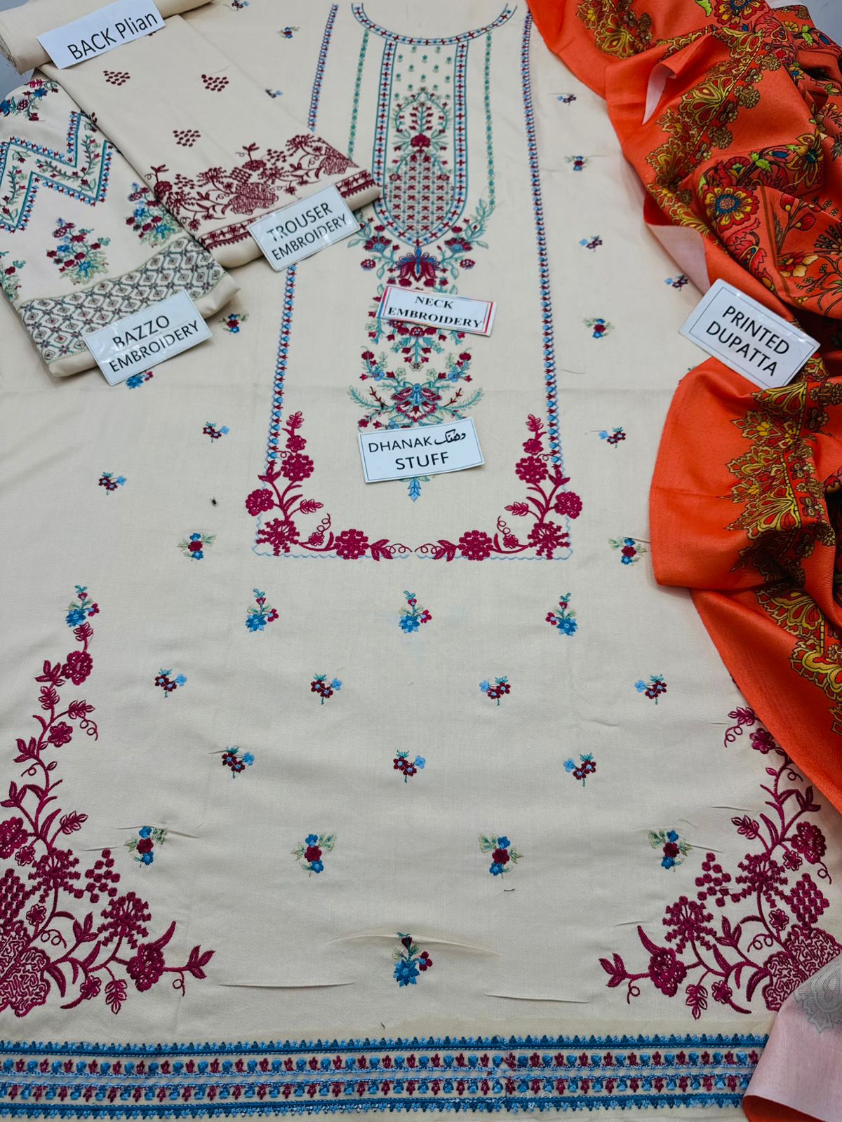 Jazmin Winter Embroidered 3 Piece Unstitched