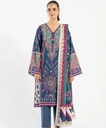 Ethnic 3pc Printed  Lawn Unstiched