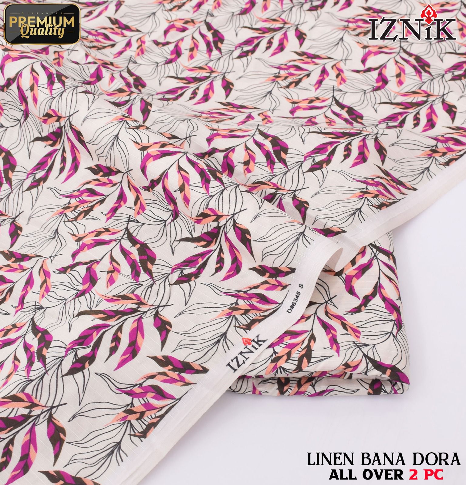 Linen Bana Doria 2_Piece All Over Digital Print
