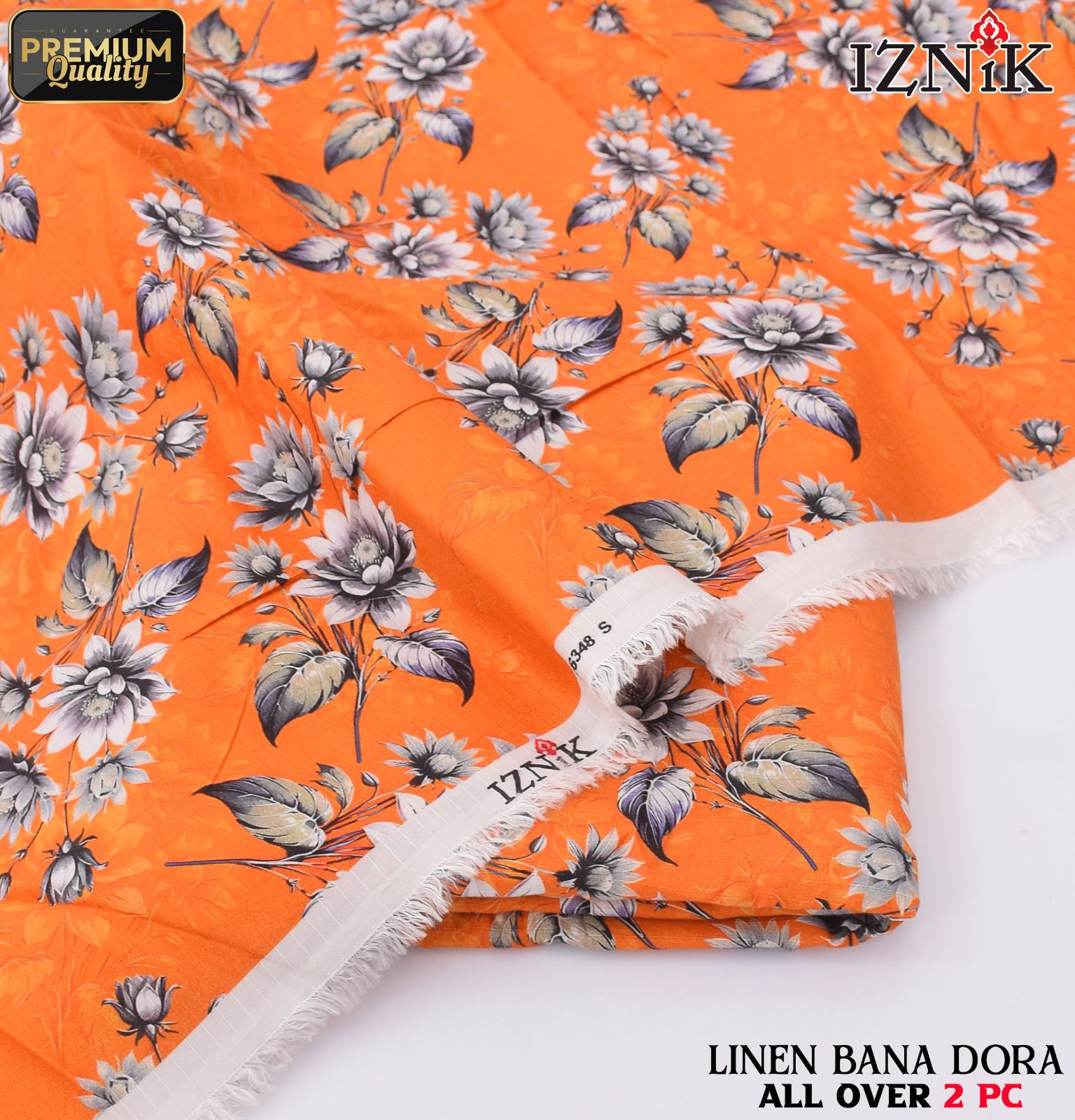 Linen Bana Doria 2_Piece All Over Digital Print