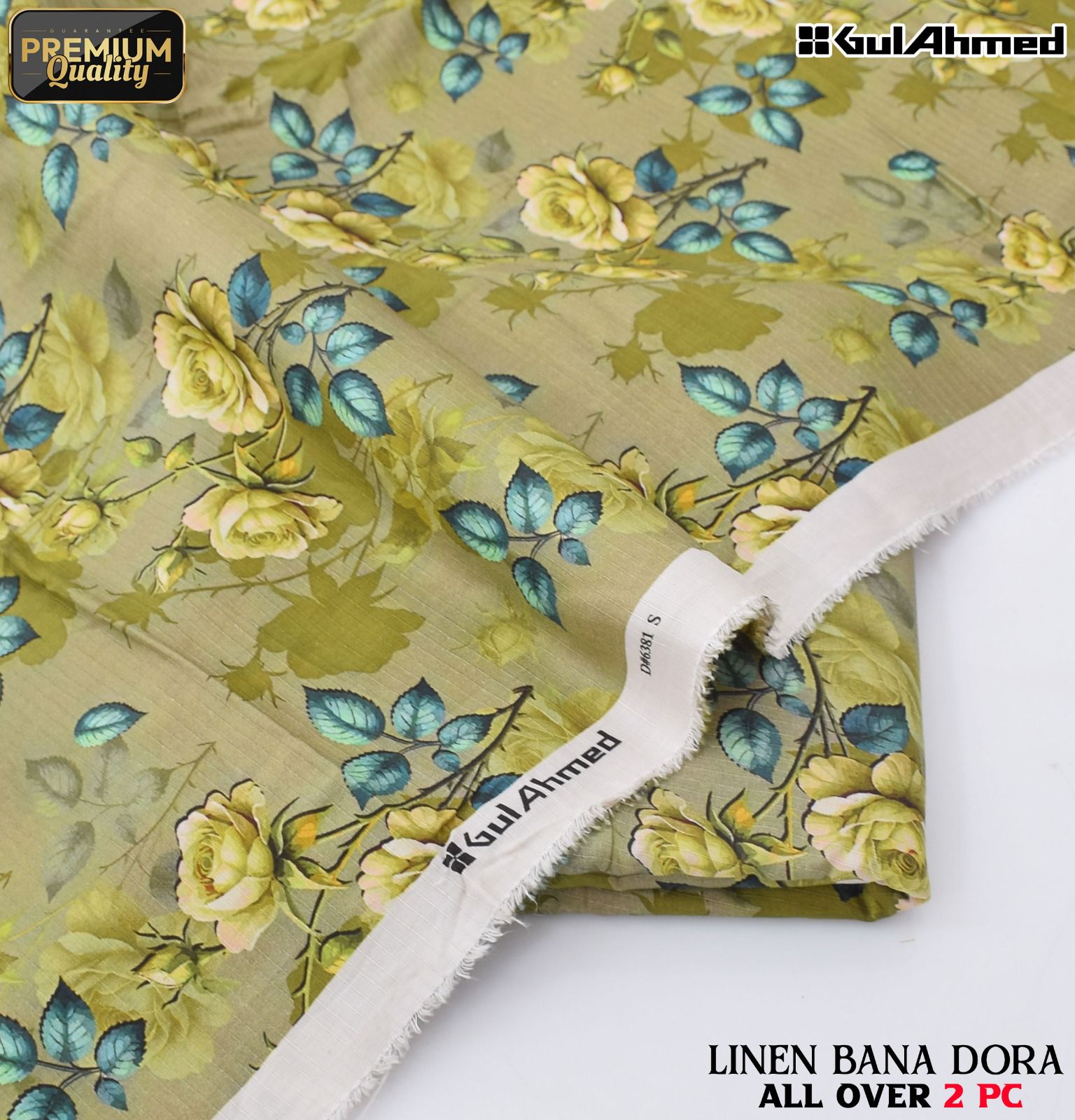 Linen Bana Doria 2_Piece All Over Digital Print