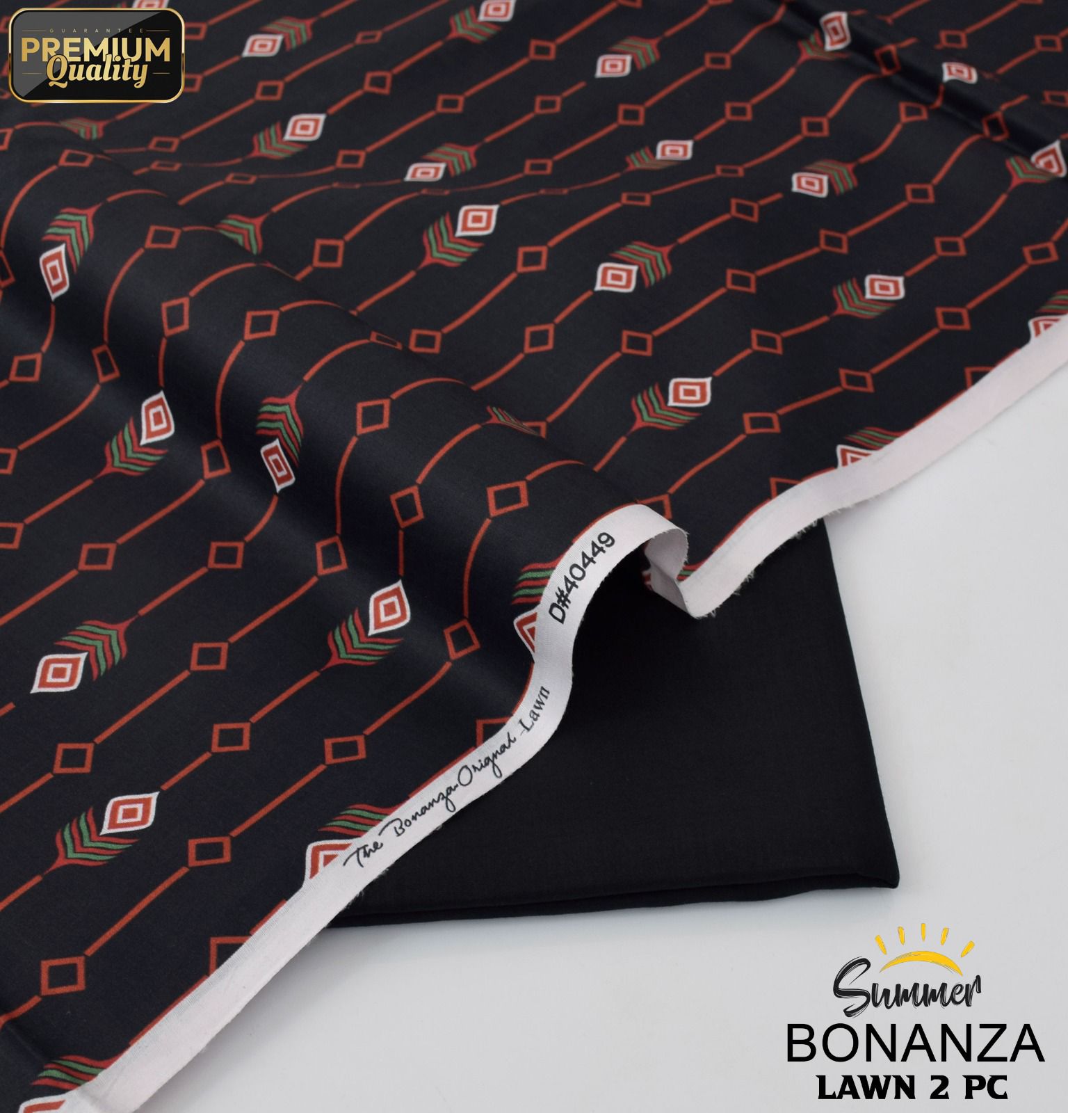Bonanza Digital Lawn 2-Piece Un-stiched