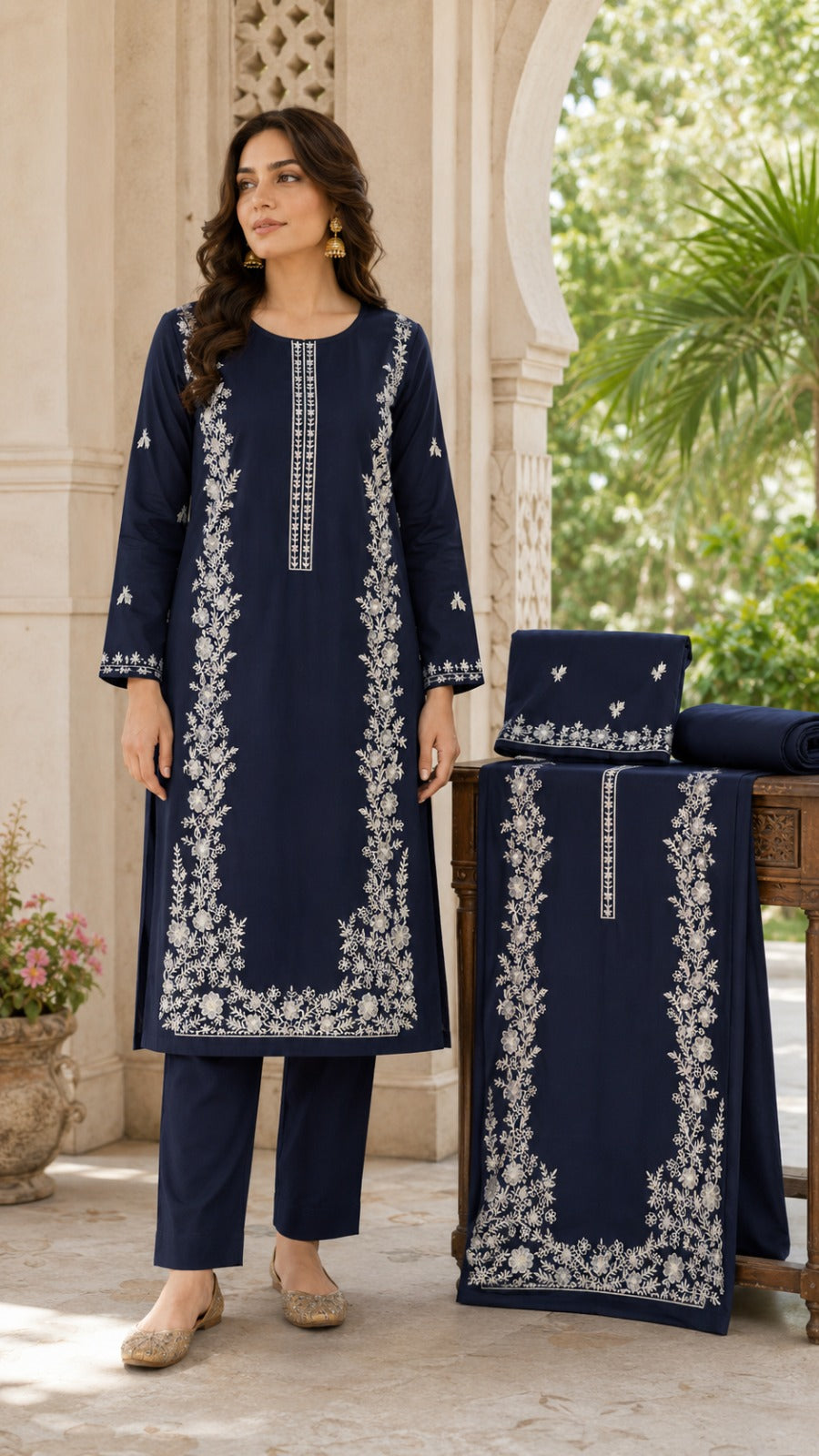 Luxury Lawn Embroidered 2PC