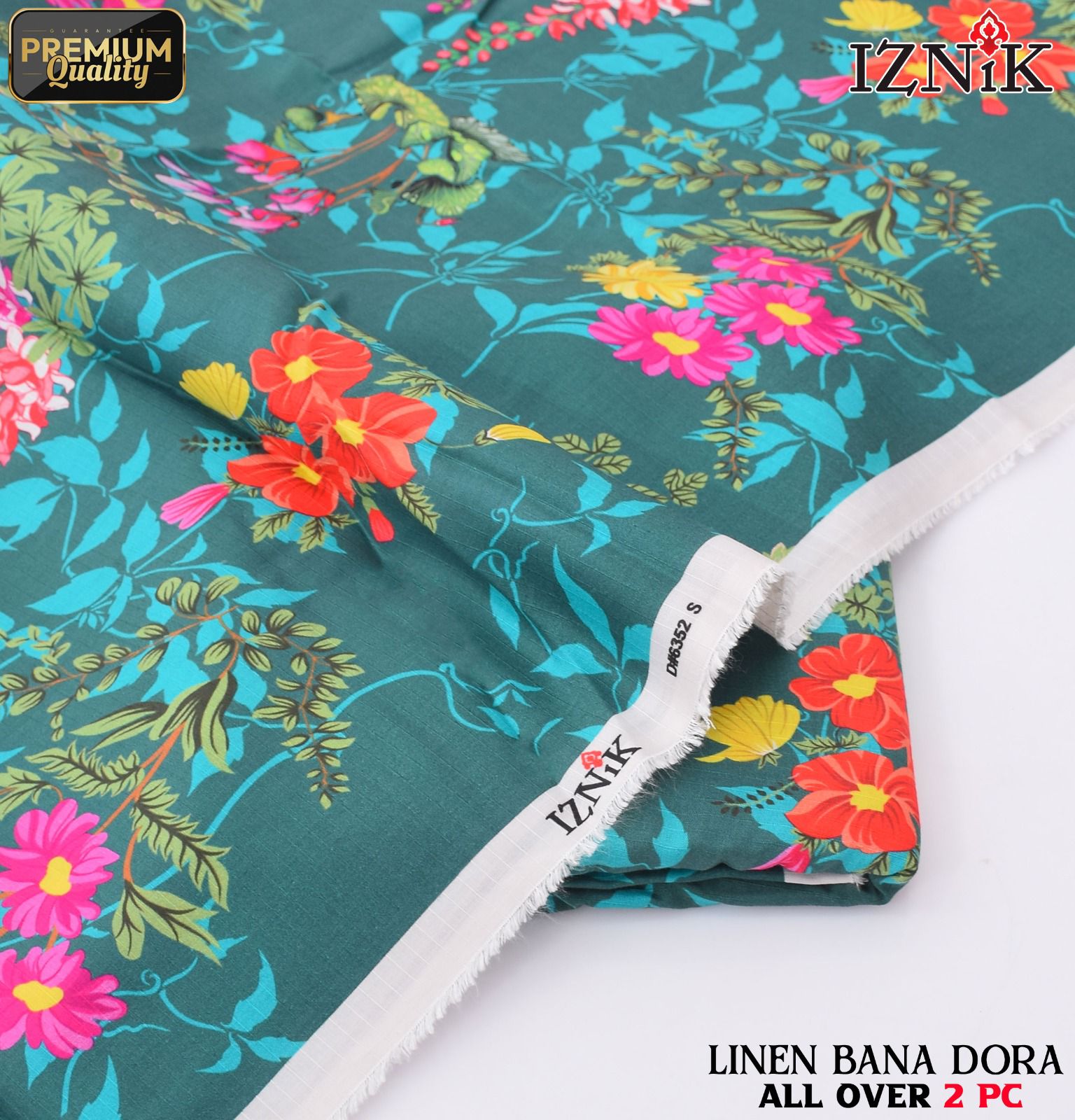 Linen Bana Doria 2_Piece All Over Digital Print