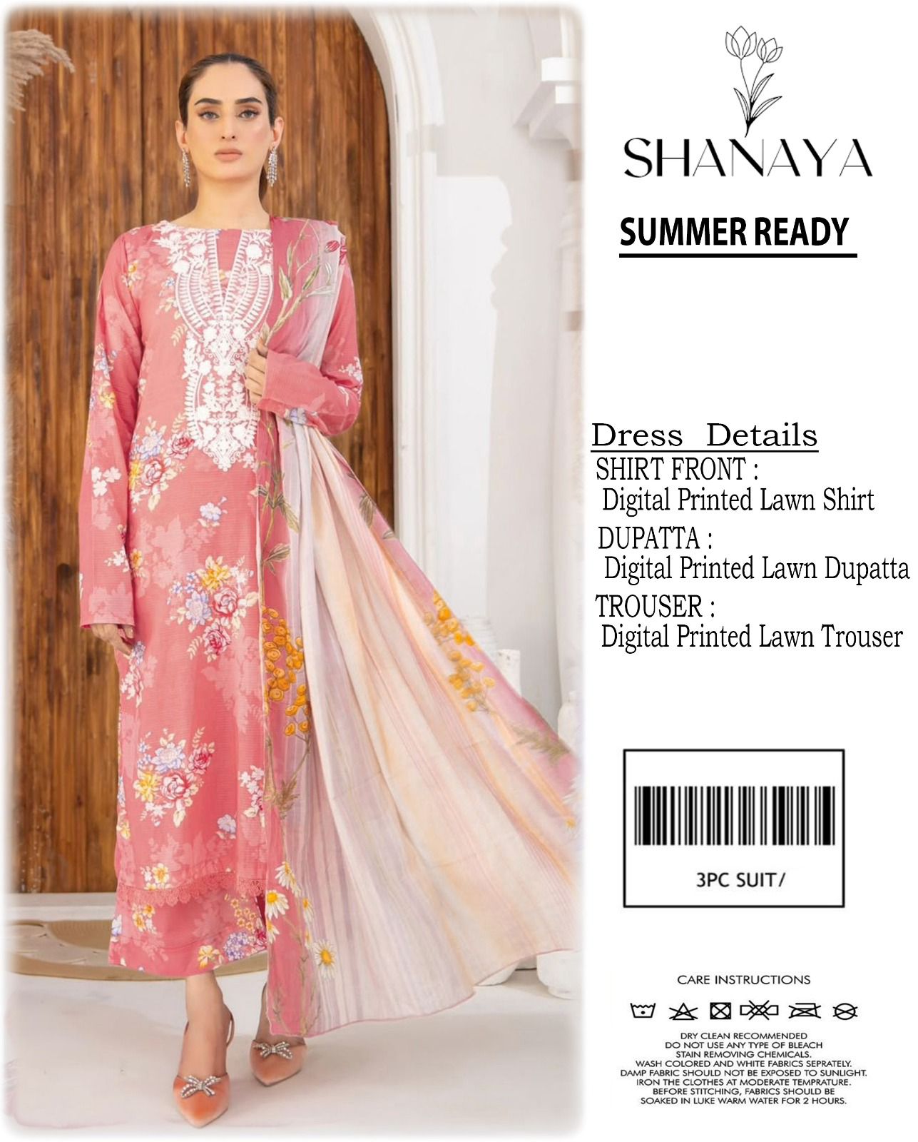 Shanaya Digital Lawn 3-Piece Unstiched