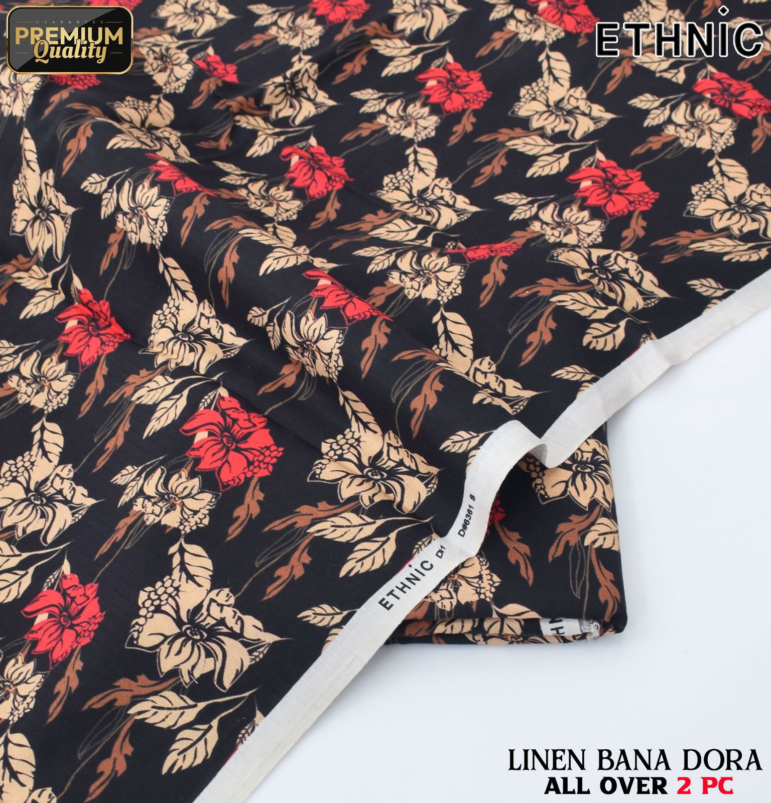 Linen Bana Doria 2_Piece All Over Digital Print