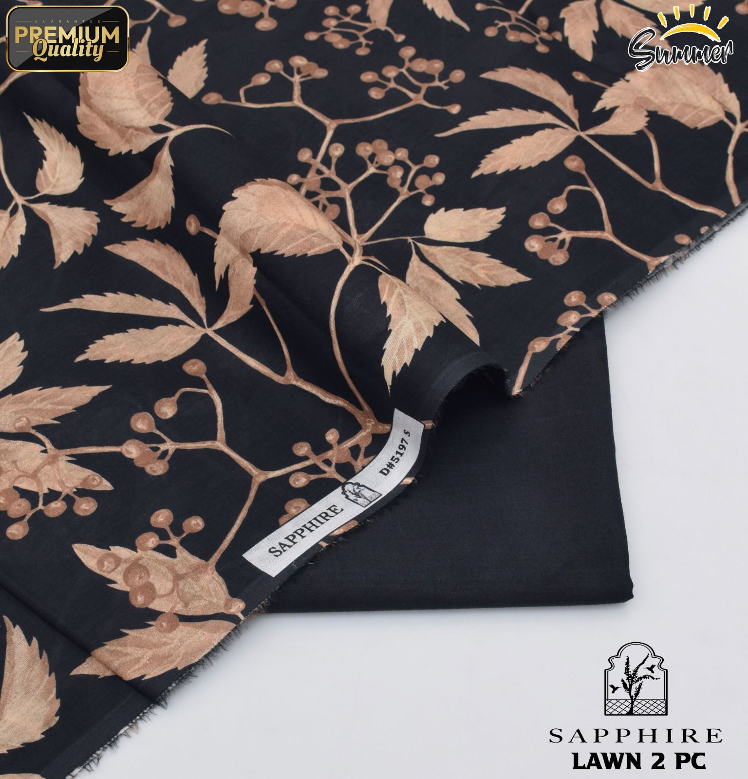 Bonanza Digital Lawn 2-Piece Un-stiched