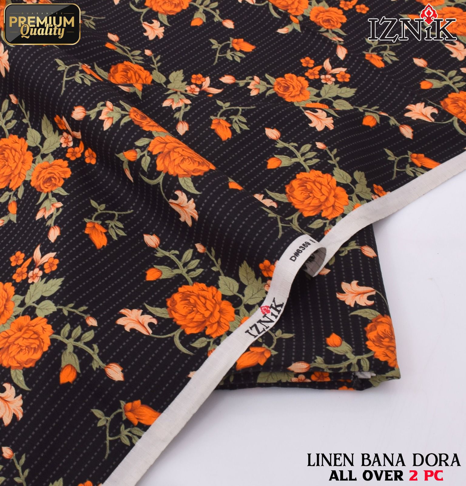 Linen Bana Doria 2_Piece All Over Digital Print