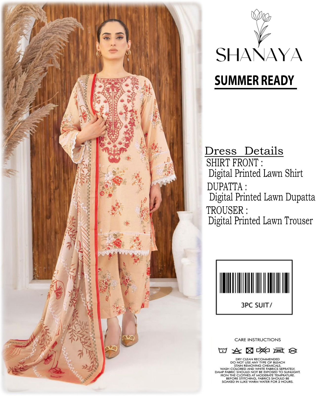 Shanaya Digital Lawn 3-Piece Unstiched