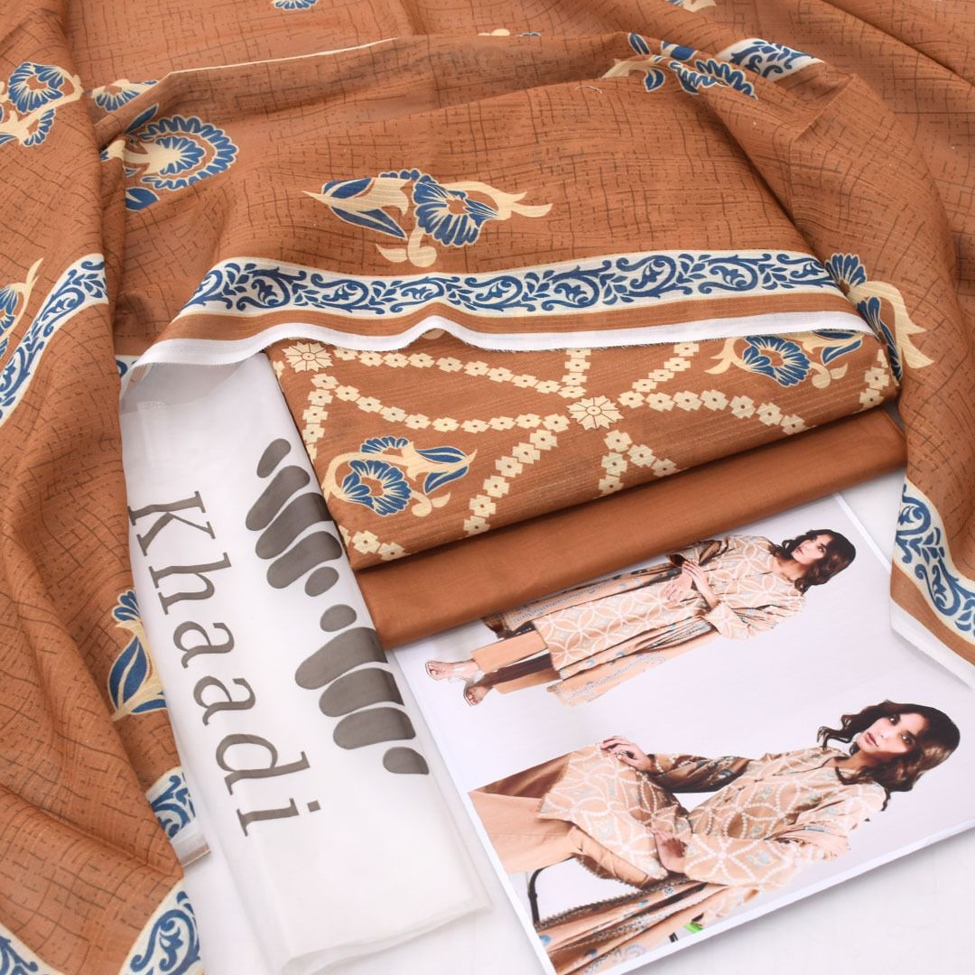 Khaadi Printed Lawn 3-Piece Un-Stiched
