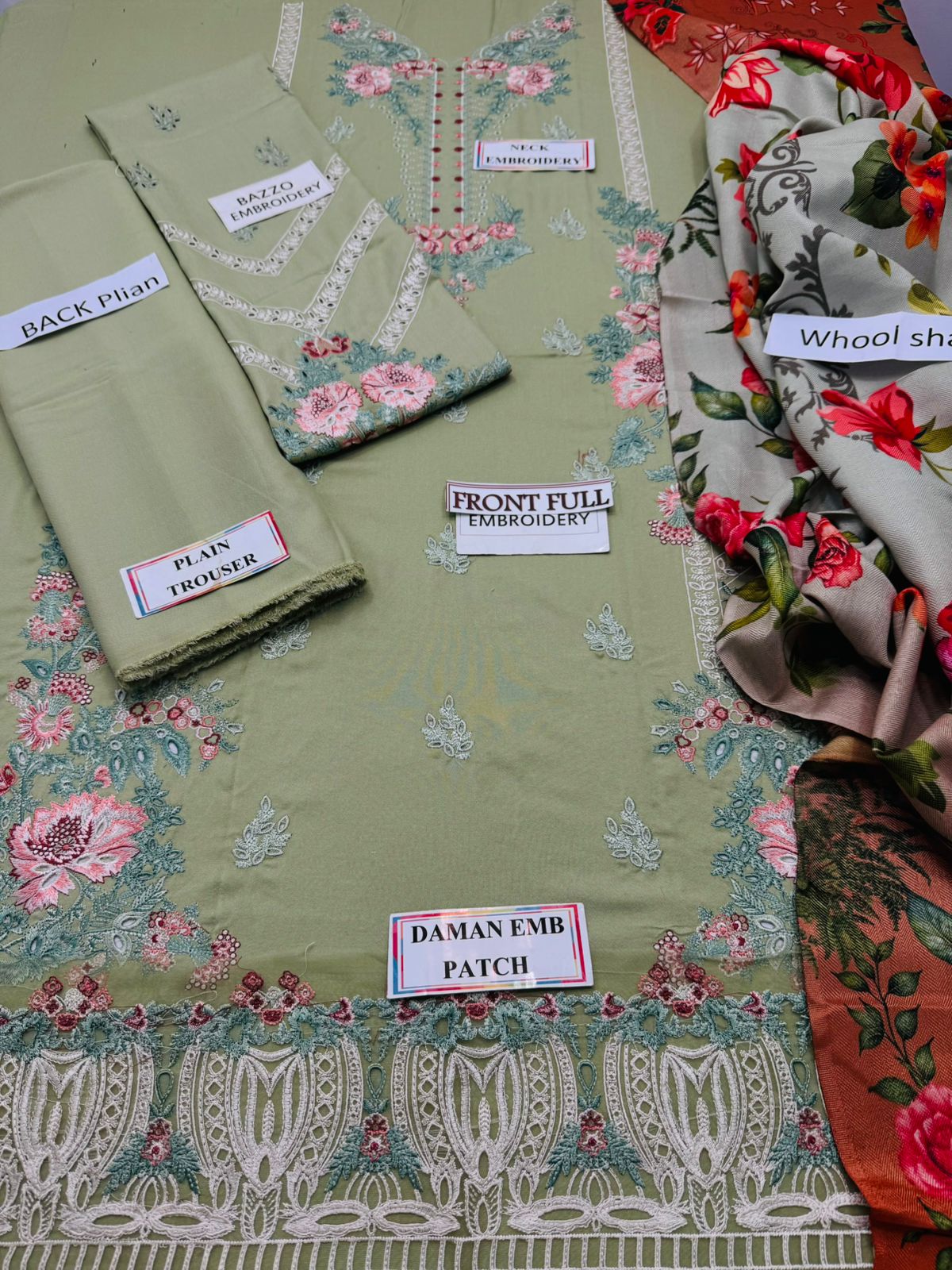 Jazmin Winter Embroidered 3 Piece Unstitched