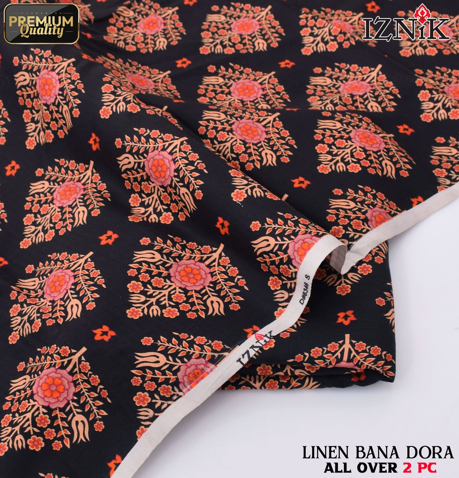 Linen Bana Doria 2_Piece All Over Digital Print