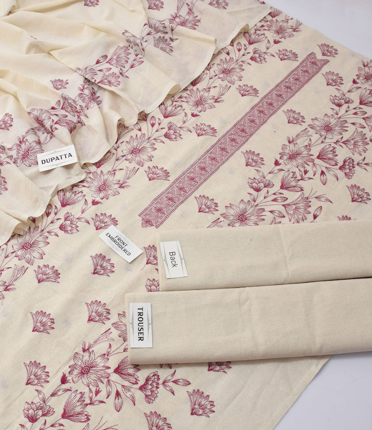 Bareeze Karandi Khaddar Embroidered 3-Piece Un-Stiched