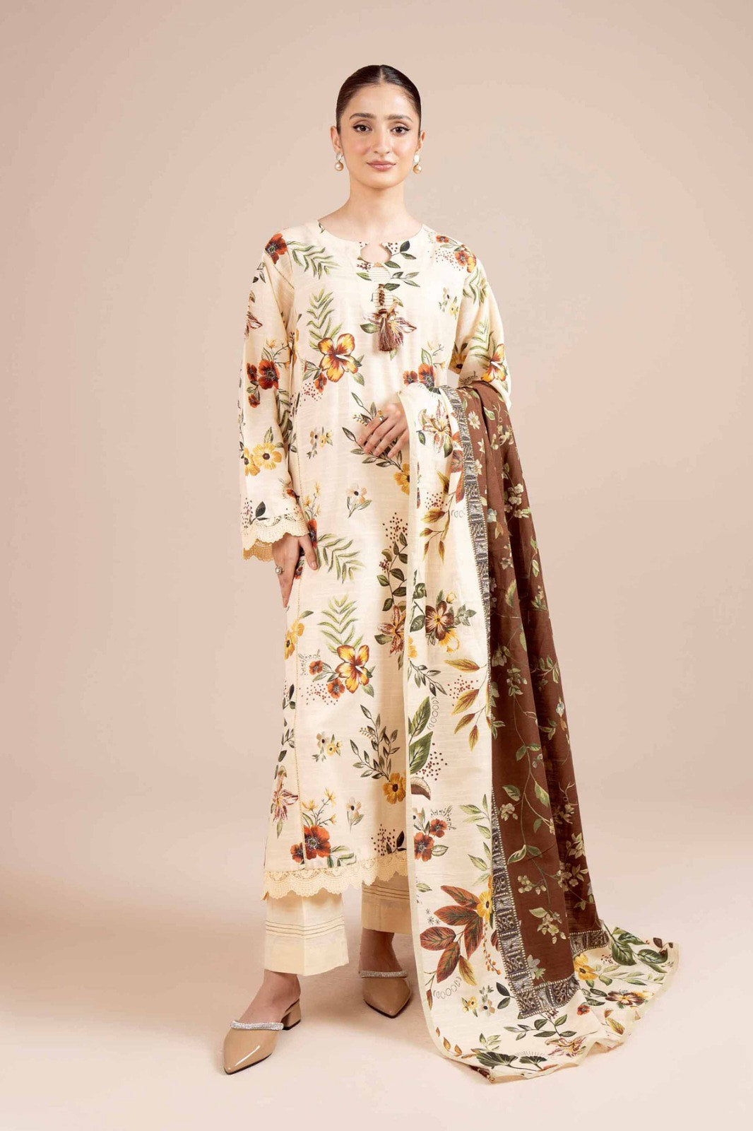 Nishat 3pc Printed Unstiched Lawn