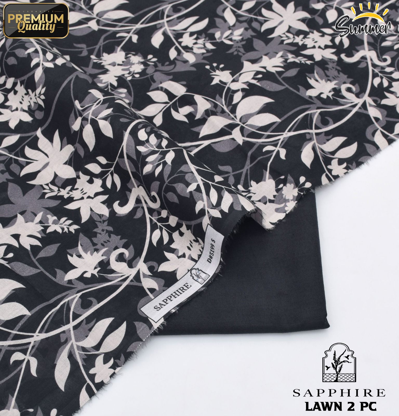 Bonanza Digital Lawn 2-Piece Un-stiched