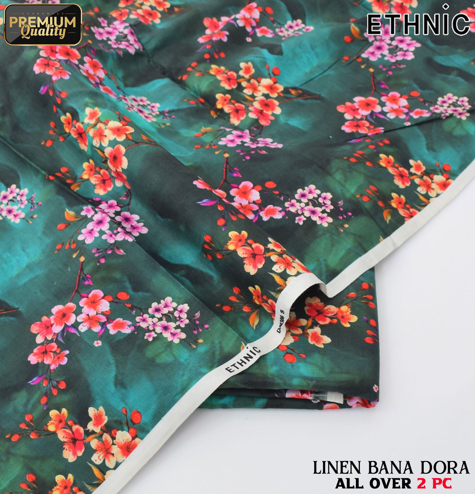 Linen Bana Doria 2_Piece All Over Digital Print