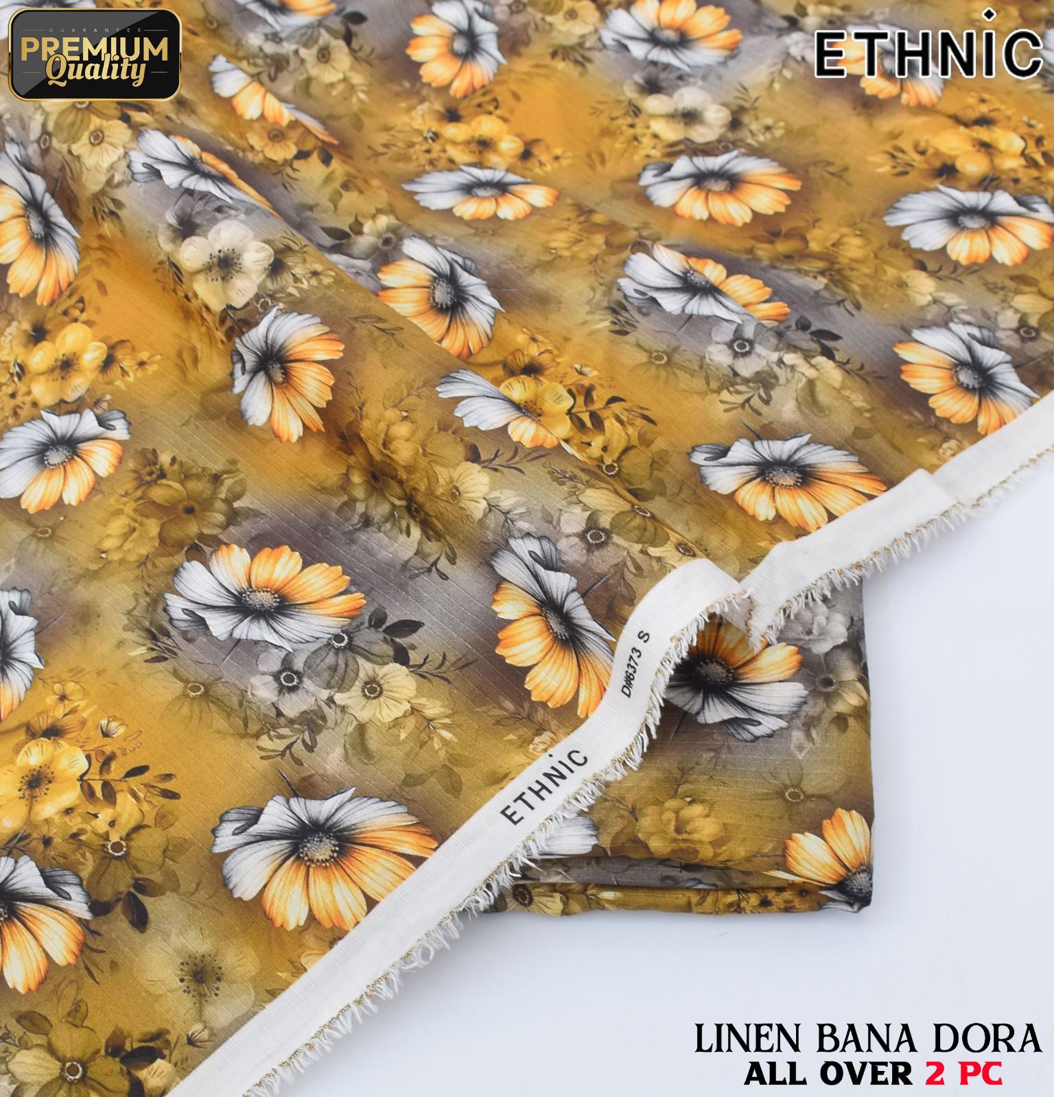Linen Bana Doria 2_Piece All Over Digital Print